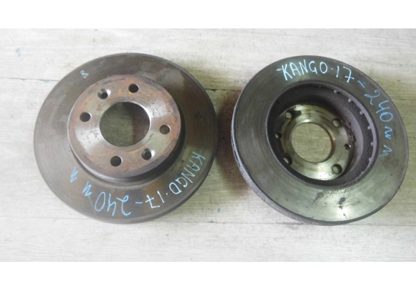 Гальмівний диск передній Renault 9, 11, 19, 21, 5, Super 5, Rapid, Megane, Scenic, Clio І, ІІ, Kangoo, 238 мм